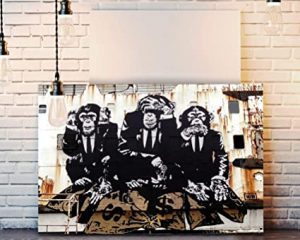 Banksy : 3 idées de tableaux pour décorer un couloir