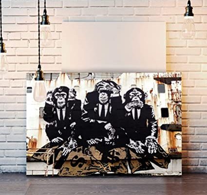 Banksy : 3 idées de tableaux pour décorer un couloir