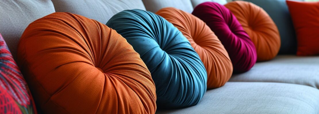 Top des designs de coussins ronds pour un intérieur moderne