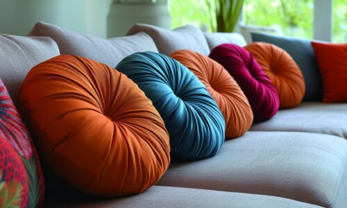 Top des designs de coussins ronds pour un intérieur moderne