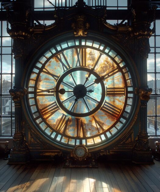 Grande horloge en métal : créer un impact avec élégance