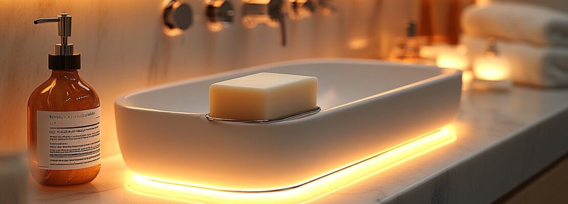 Porte-savon aimanté : une solution astucieuse pour les petites surfaces
