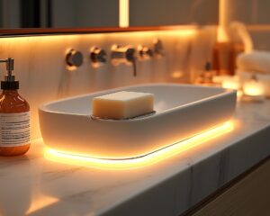Porte-savon aimanté : une solution astucieuse pour les petites surfaces