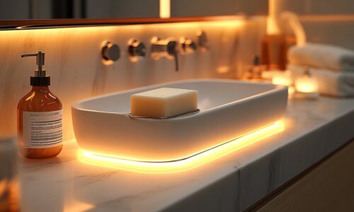 Porte-savon aimanté : une solution astucieuse pour les petites surfaces