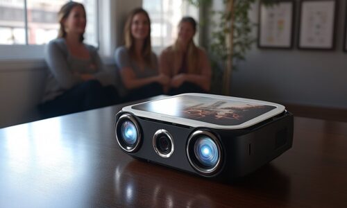 Pourquoi un vidéoprojecteur portable est le compagnon idéal pour vos présentations professionnelles