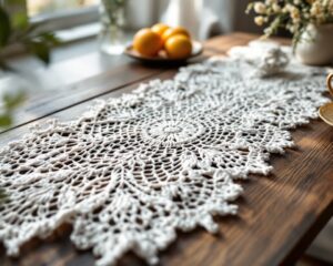 Chemins de table au crochet : le charme de l’artisanat