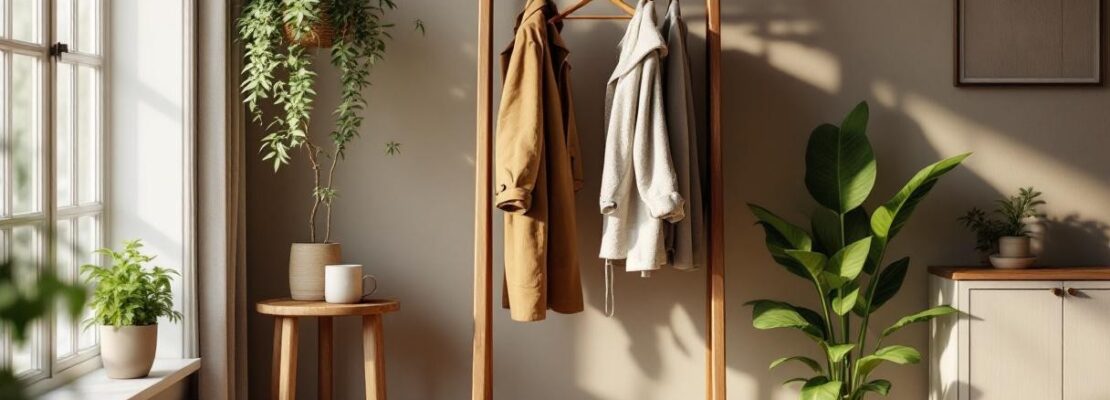 Porte manteau bois : style, rangement et nature dans la décoration intérieure