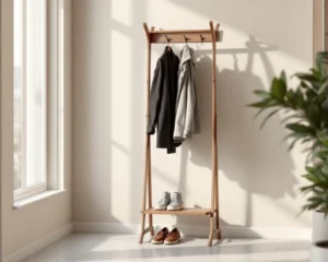 Faites place nette dans votre entrée avec un porte manteau astucieux