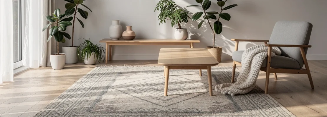 Ambiance nordique instantanée : le rôle d’un tapis scandinave dans une déco zen