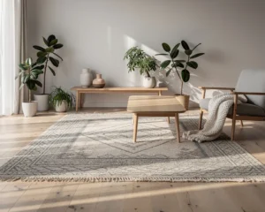 Ambiance nordique instantanée : le rôle d’un tapis scandinave dans une déco zen