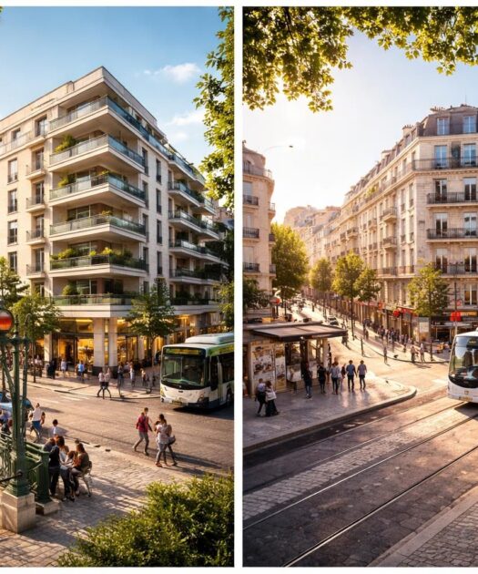 Acheter un bien immobilier bien desservi par les transports en commun à Paris et Lyon