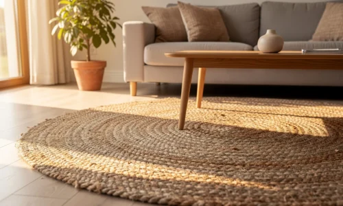 Comment choisir son tapis en jute rond : conseils et astuces