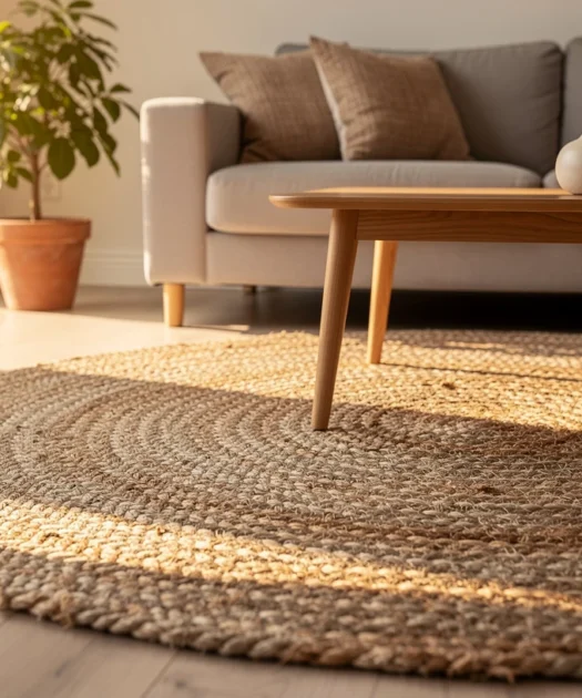 Comment choisir son tapis en jute rond : conseils et astuces