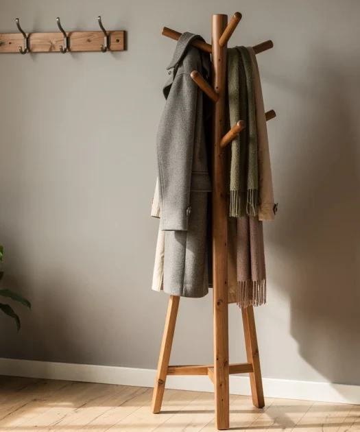 Patère et porte-manteau&nbsp;: la clé pour une entrée rangée et accueillante