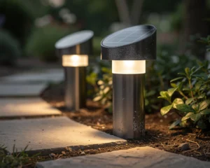 Les bornes et balises solaires puissantes : sublimer l’éclairage de jardin avec performance et autonomie