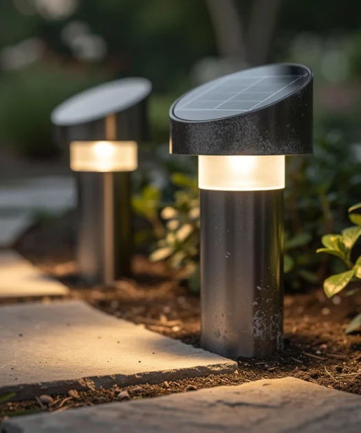 Les bornes et balises solaires puissantes : sublimer l’éclairage de jardin avec performance et autonomie