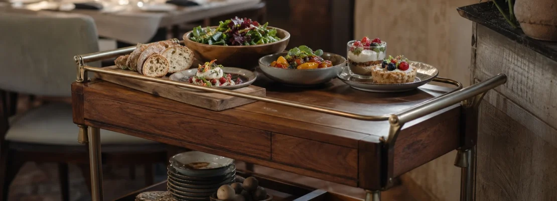 Desserte à roulettes : l’alliée idéale pour déplacer les repas facilement