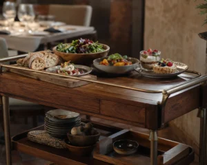 Desserte à roulettes : l’alliée idéale pour déplacer les repas facilement