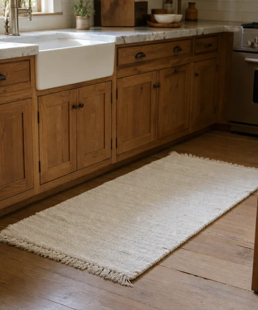 Pourquoi choisir un tapis de cuisine blanc ?