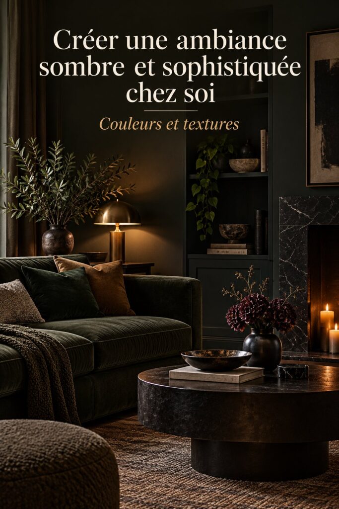 Créer une ambiance sombre et sophistiquée chez soi