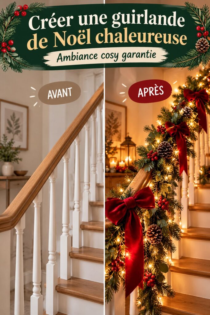 Créer une guirlande de Noël chaleureuse