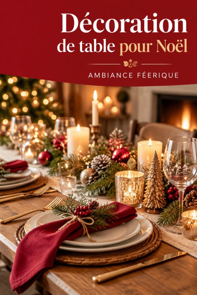 Idées de décoration de table pour Noël à essayer