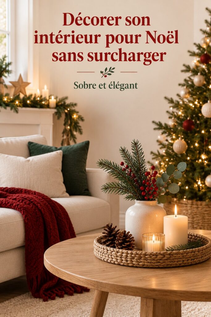 Décorer sans surcharge : Noël en toute simplicité