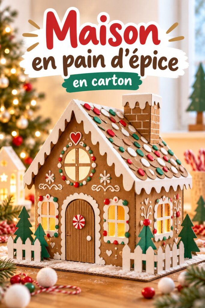 Réalisez facilement votre maison en pain d&rsquo;épice en carton