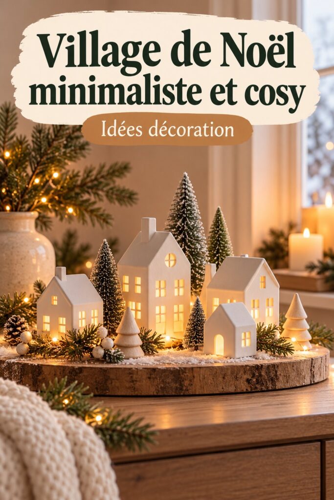 Village de Noël minimaliste et cosy